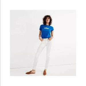 MADEWELL 9” HIGH-RISE SKINNY JEANS IN PURE WHITE 31